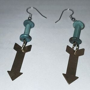 Turquoise Real Earrings NWOT